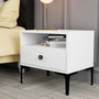 Hanah Home Lizbon 535 Mesilla de Noche Blanca